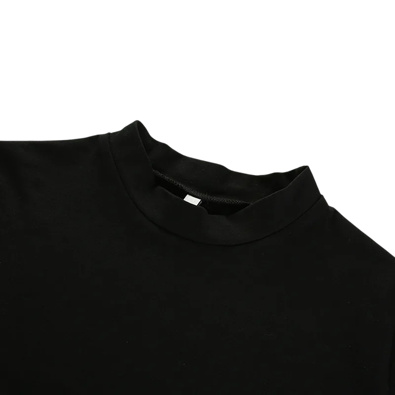 Minimalist Günlük Tarz CROP KADIN
