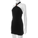 Straplez Backless Asılı Boyun