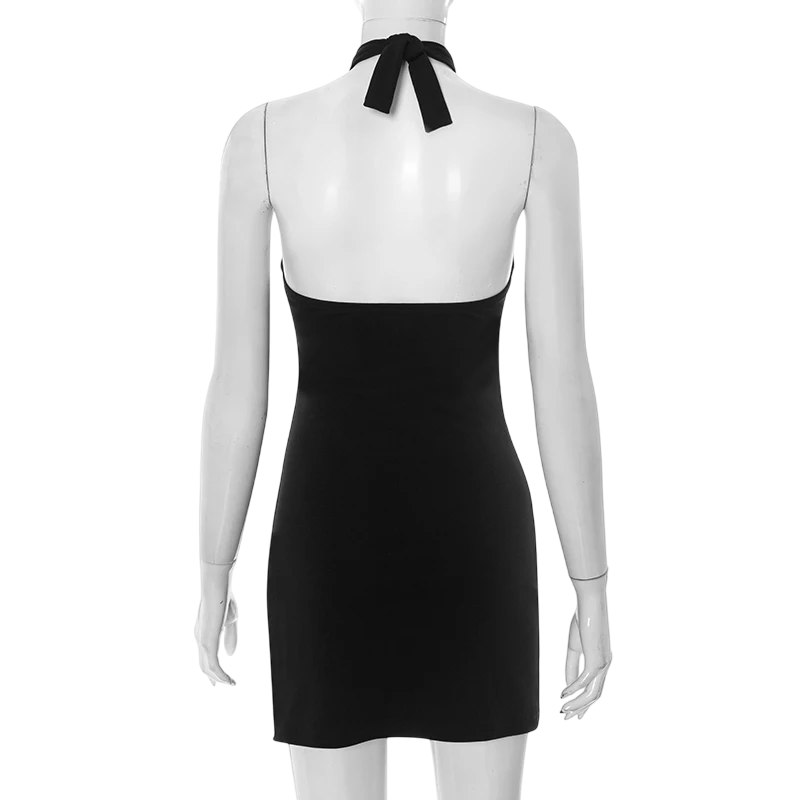 Straplez Backless Asılı Boyun