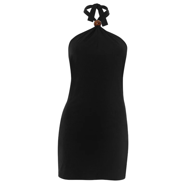 Straplez Backless Asılı Boyun