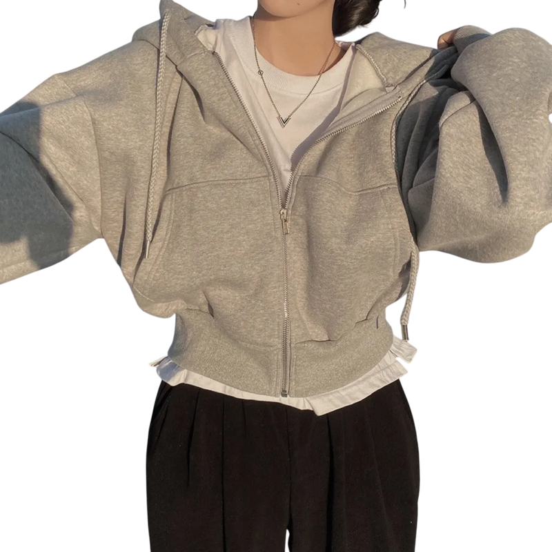 Kadın Sokak Tarzı Rahat Kapüşonlu Hoodie