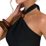 Straplez Backless Asılı Boyun