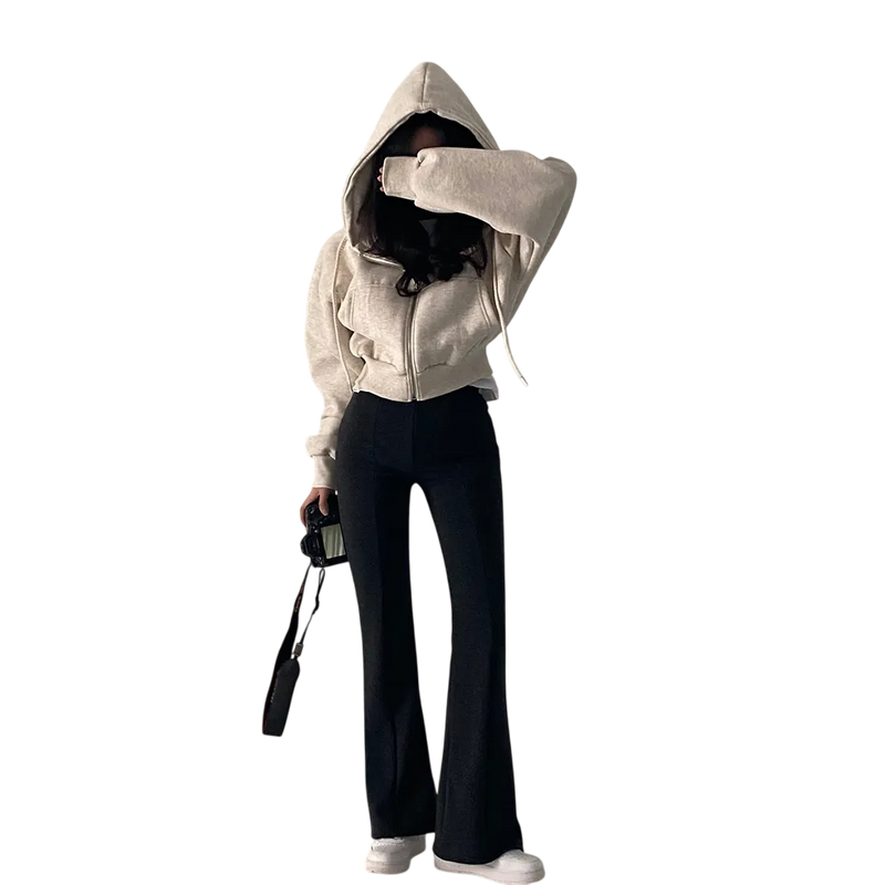 Kadın Sokak Tarzı Rahat Kapüşonlu Hoodie