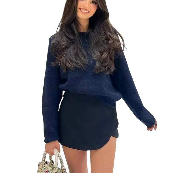 Siyah Mini Etek Şort Kadın