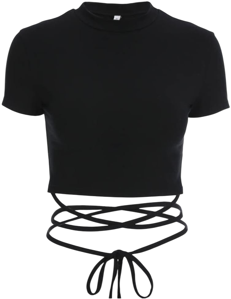 Minimalist Günlük Tarz CROP KADIN