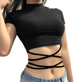 Minimalist Günlük Tarz CROP KADIN