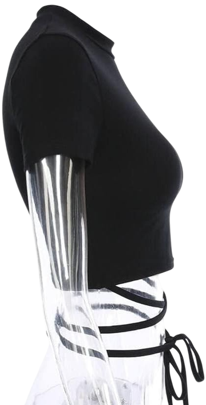 Minimalist Günlük Tarz CROP KADIN